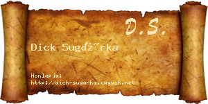 Dick Sugárka névjegykártya
